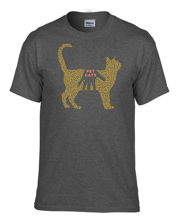 "Pet Cats" - Exclusive Limited Edition Cat Culture Unisex T-Shirt by 50/50 Company