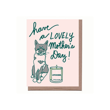 Scratch & Sniff Cat + Candle Mother's Day Card