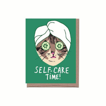 Self Care Cat Card
