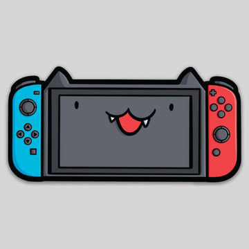 Video Game Cat Vinyl Sticker