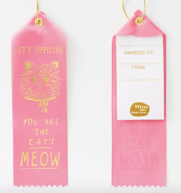 You Are The Cat's Meow - Award Ribbon Card