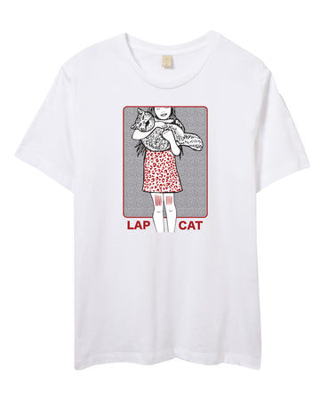 "Lap Cat" - Exclusive Limited Edition Cat Culture Unisex T-Shirt by 50/50 Company