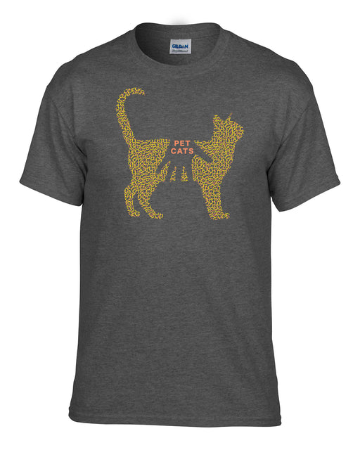 【RUDDYCHEEKS】21 Cats T-shirts Three Cats Retro Graphic T-shirts, Oldschool Vintage Cat